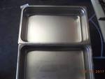 Lot of 2 Stainless Holding/Serving Pans 13x21