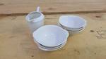 Shelledge Syracuse China- 7 Pieces Total-  Creamer and 6 Bowls