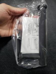 lot 2598 image: Buperor Toilet Paper Holder Bathroom Kitchen Washroom Wall Mount, SUS304 Stainless Steel Matte Black 3M Adhesive Backing Installation Fixed, No Punching 1 Pack