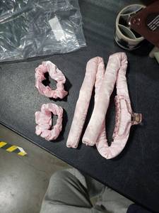 lot 2635 image: Pink Hair Curler and Scruncies