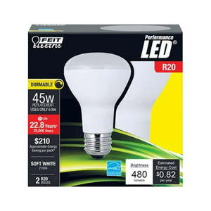 lot 2656 image: Feit 3505781 6.8W Electric LED Bulb Soft White