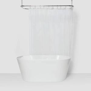 lot 2661 image: PEVA Light Weight Shower Liner Clear - Room Essentials��