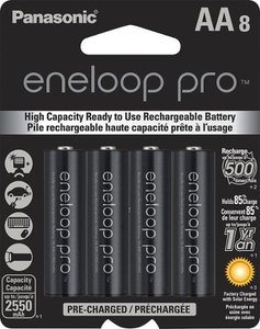 lot 2701 image: Panasonic - eneloop pro Rechargeable AA Batteries 7ct