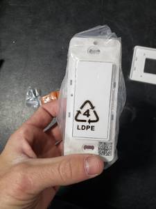 lot 2731 image: Basics Single Pole Smart Switch, Neutral Wire Required, 2.4 Ghz WiFi, Works with Alexa, White