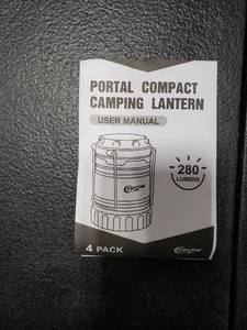 lot 2747 image: Portal Compact Camping Lanterns 4 Pack