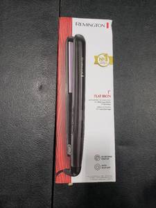 lot 2756 image: Remington 1 Inch Anti Static Flat Iron with Floating Ceramic Plates and Digital Controls Hair Straightener, Purple, 1 Count, S5502