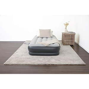 lot 2780 image: SleepLux Twin Air Mattress with Built-in AC Pump  15 Raised Inflatable Airbed  Includes Built-in Pillow and USB Charge Port  Best Back and Shoulder Support  Durable Tritech Material Multi