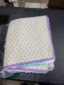 lot 2794 image: ANVARUG 3x5 Feet Small Area Rug, Upgrade Anti-Skid Durable Rectangular Cozy Rug, High Pile Shag Carpet Rugs for Indoor Home Decorative, Tie-Dyed Light Purple