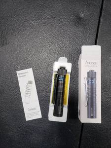 lot 2814 image: OLIGHT I5T EOS 300 Lumens Slim EDC Flashlight Dual-Output for Camping and Hiking, Tail Switch Flashlight with Beam Distance 196ft, Powered by Single AA Battery, Black