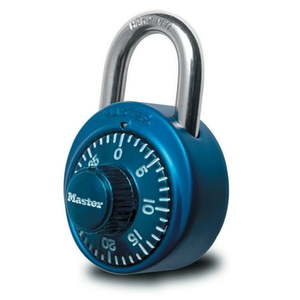 lot 2825 image: Master Lock Padlock 1530DCM Dial Combination Lock 1-78 in. Wide Pink