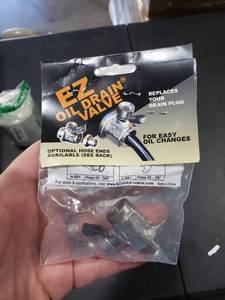 lot 2826 image: EZ-106(14mm-1.5) EZ Oil Drain Valve with removable L-Shape Hose End Combo