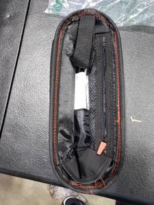 lot 2857 image: Diono Buggy Buddy Universal Stroller Organizer with Cup Holders, Secure Attachment, Zippered Pockets, Safe & Secure, Black