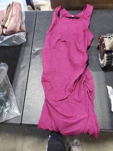 lot 2858 image: Missufe Womens Ruched Bodycon Sundress Midi Fitted Casual Dress (Purple, Large)