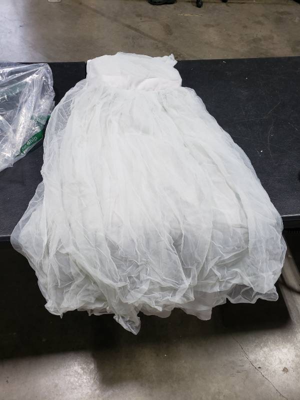 lot 3265 image: Glamulice Junior Flower Girl Lace Dress V Neck Spaghetti Strap Wedding Bridesmaids Birthday Party Prom Maxi Ball Gown Tea Length Long A Line Pageant Dresses Grey Teen Evening Formal Gown 14 15 Elegant