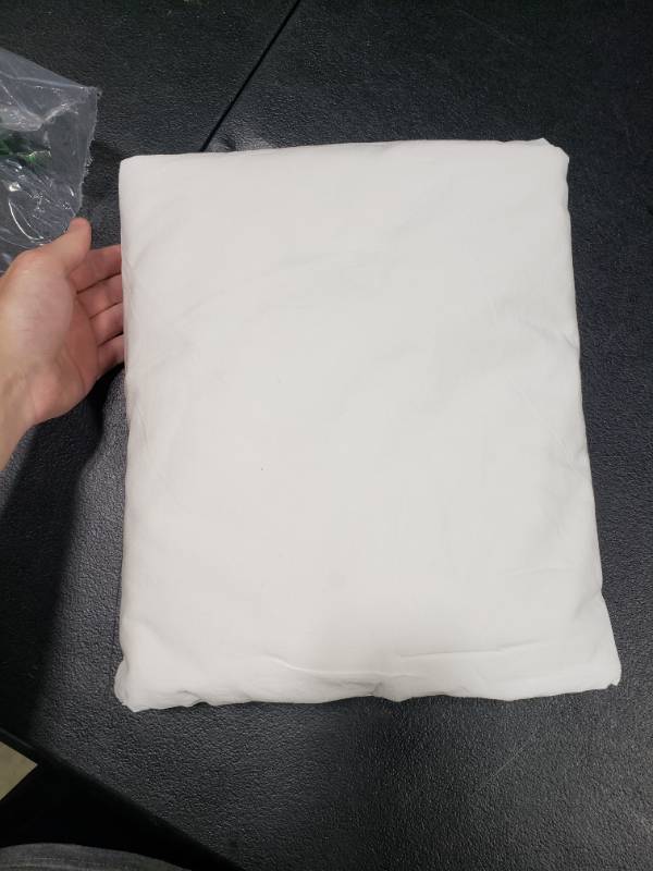 lot 3267 image: FACE TWO FACE Bedding Duvet Cover Set 3 Pieces 100% Washed Cotton Duvet Cover Linen Like Textured Breathable Durable Soft Comfy (King, White)