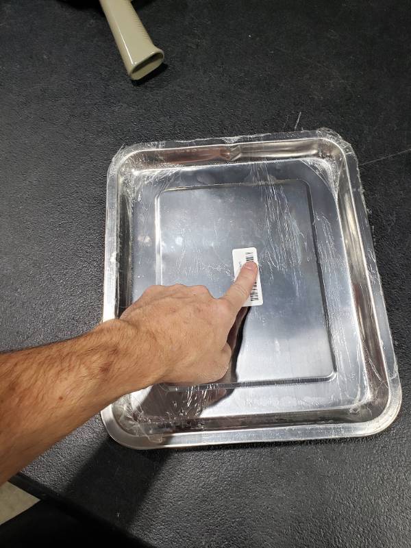 lot 3327 image: Baking Trays Pan Stainless Steel Baking Sheet Rectangle Ovenware BBQ Griddle Plate,Suitable for Cuisinart TOA-60 TOA-65 TOA-70 Air Fryer Toaster Oven