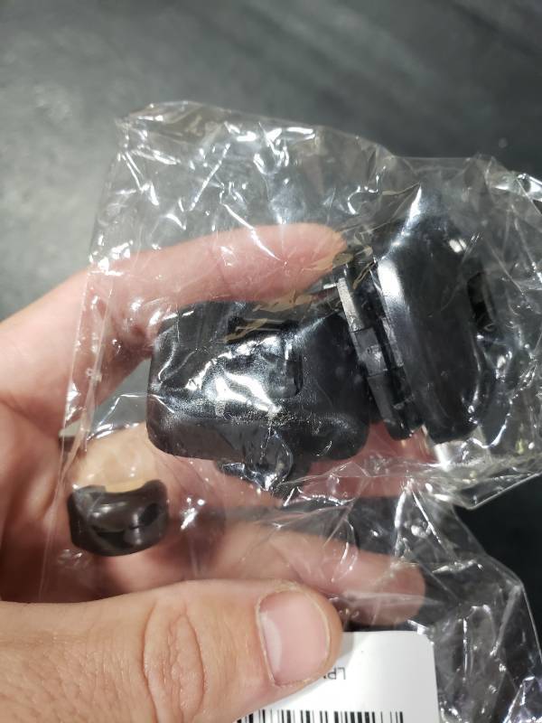 lot 3478 image: 2-Pack Black Interior Sun Visor Hook Clip Base Makeup Mirror Fixing Bracket Compatible with A1 A3 A4 A5 Q3 Q5 OEM(8E0 857 562, 8U0 857 562A).