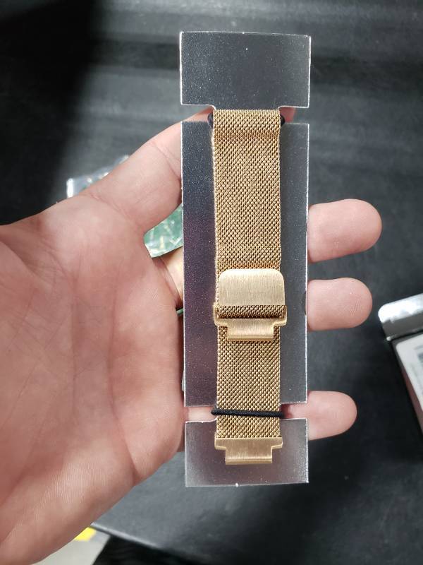 lot 3500 image: Compatible with Garmin Forerunner 620Forerunner 220230235Forerunner 735XT, Soft Metal Sport bands Compatible with Garmin Approach S6Approach S20 GPS Smartwatch for men women (Small, Rose Gold)