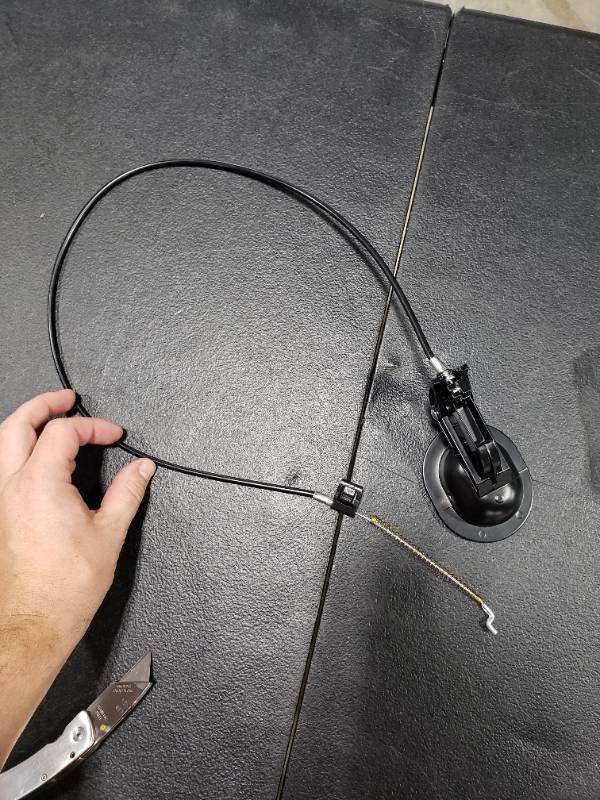 lot 4316 image: Komokeru Heavy-Duty Metal Recliner Handle Replacement with Cable, Universal Recliner Replacement Parts, Sofa Chair Recliner Release Pull Handle Fits Lazy Boy, Ashley, Exposed Cable Length 4.9