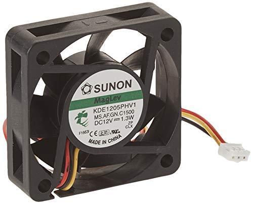 lot 4383 image: SUNON KDE1205PHV1.MS.AF.GN Brushless Tubeaxial Fan, 3-12 Lead Connection, 17 CFM, Vapo Bearing, 87mA, 1 Watt, 33 dBA, 50 mm L x 50 mm W x 15 mm H