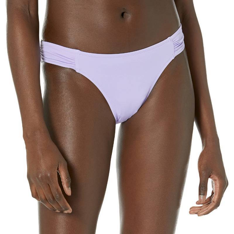 lot 4414 image: Amazon Essentials Womens Side Tab Bikini Swimsuit Bottom, Lavender, Large
