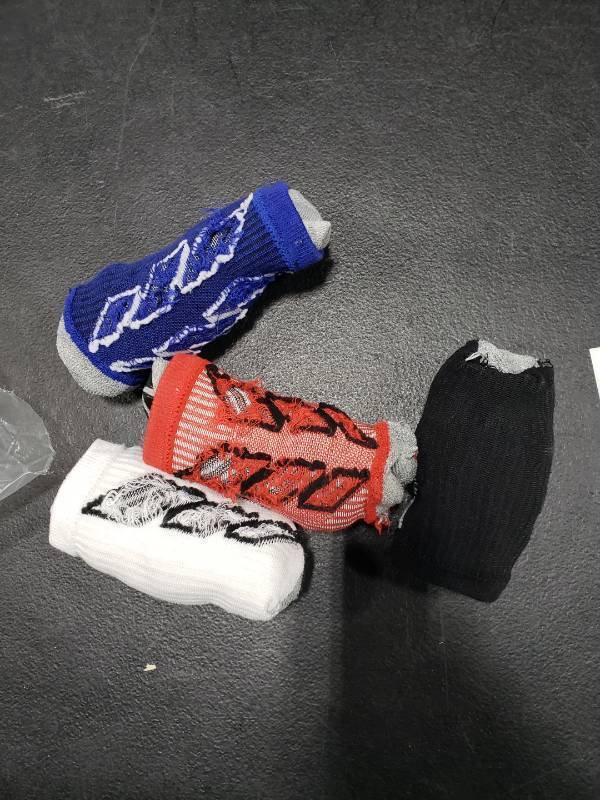 lot 5418 image: MENDENG Grip Socks Youth Grip Socks Mens Non Slip Skid Grippy Soccer Training Equipment Running Hiking Sports Athletic Socks Basketball Hockey