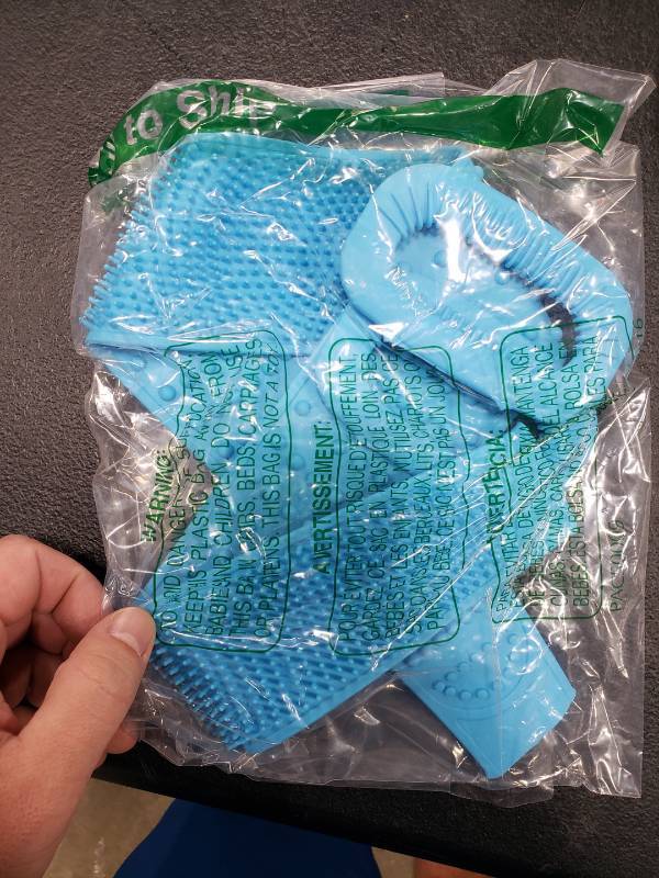 lot 5436 image: Inmorven Back Scrubber for Shower,30inches and 350.5 inches Two Size for Choosing Silicone Exfoliating Bath Body Brush with Handle for Men and Women. (Blue)