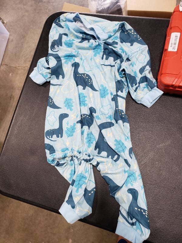 lot 5571 image: HDE Dog Pajamas One Piece Jumpsuit Lightweight Dog PJs Shirt for M-3XL Dogs Dinosaurs - XXL