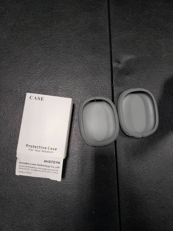lot 6140 image: AHBTEYM for AirPods Max Case Cover,Anti-Scratch Ear Cups CoverEar Pad Case CoverHeadband Cover for Apple AirPods Max,Accessories Soft Silicone Skin Protector for AirPods Max(Gray)