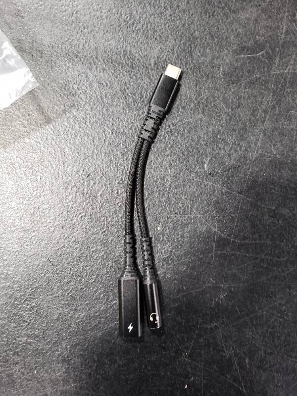 lot 6278 image: USB C to AUX and USB C Splitter