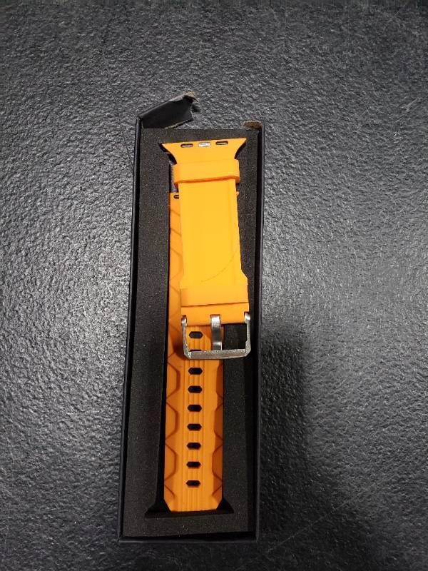 lot 6367 image: Bandiction Sport Band Compatible with Apple Watch Ultra Band 49mm 45mm 44mm 42mm, Soft Silicone Replacement Strap for iWatch Series 87654321SEUltra, Designed for Men