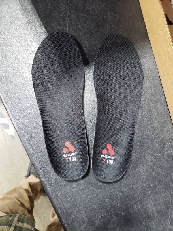 lot 7018 image: Protalus T100 Thin Series Patented Stress Relief Replacement Premium Shoe Inserts, Increase Comfort, Anti Fatigue, Alignment Improving Shoe Insoles - for Men Size 8.5