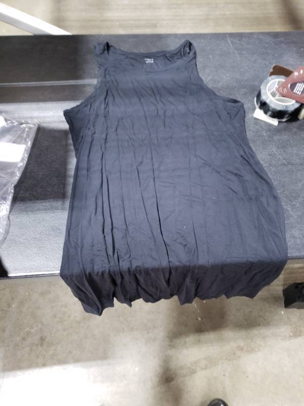 lot 7916 image: Essentials Womens Lightweight Jersey Slim-Fit Tank Mini Dress (Previously Daily Ritual), Black, X-Large