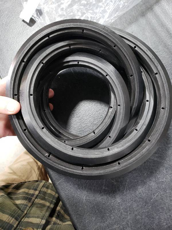 lot 1594 image: wheelchair rear wheel replacement Tire,24 x 1 Universal Flat Free Polyurethane Tire,Wheelchair Tire, Low Profile Urethane Foam, Pyramid Shape,Free Zip Ties (1Ea Black)