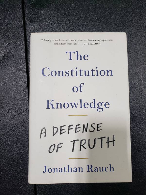lot 1605 image: The Constitution of Knowledge - by Jonathan Rauch (Hardcover)