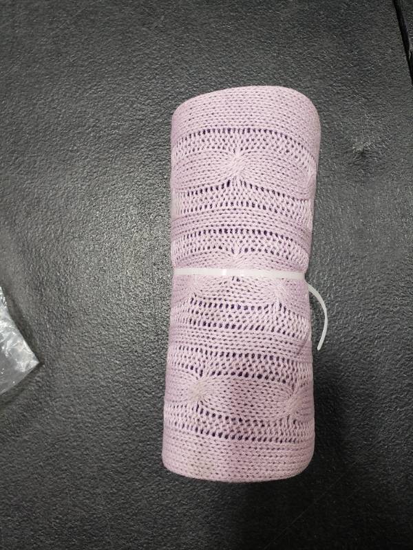 lot 1640 image: Attmu Classic Rubber Transparent Hot Water Bottle 2 Liter with Knit Cover - Purple