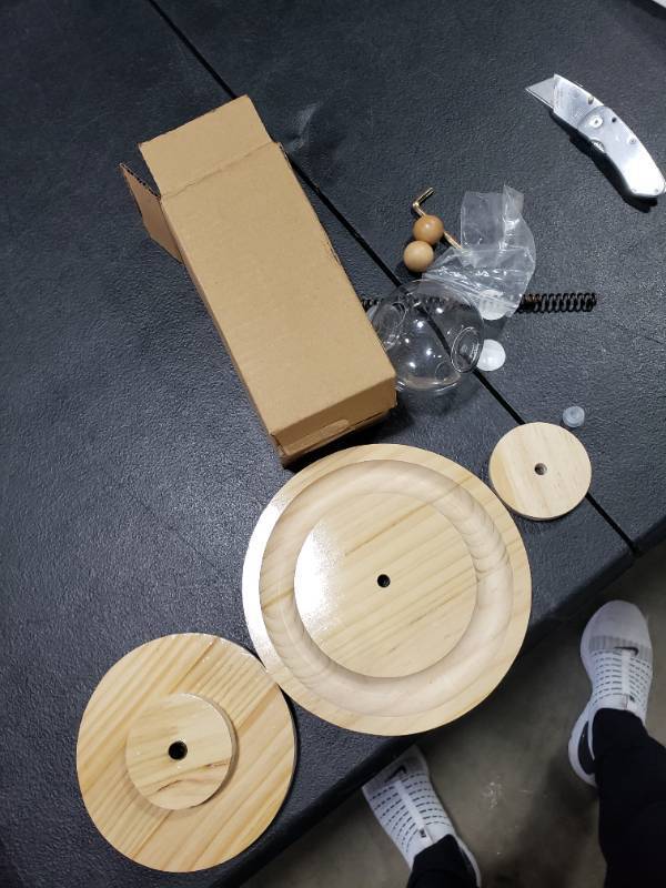 lot 1650 image: Marchul Cat Food Toy Interactive Cat Toys for Indoor Cats Double 2-Layer Circle Ball Track with Cat Sping Treat Ball Automatic Cat Toy Slow Feeder Treat Toy