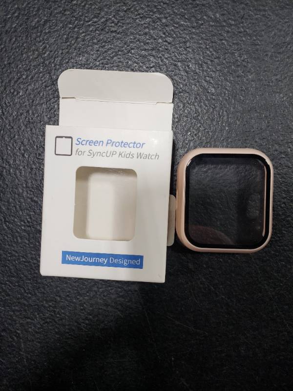 lot 1680 image: BlackPro Compatible with SyncUp KIDS Watch Screen Protector, Hard PC & Tempered Glass Sync UP Kids Watch Protector Cover Case (SandPink)