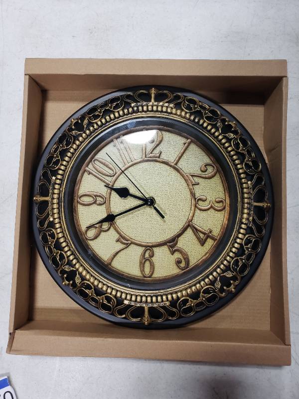 lot 1870 image: Faerie Wall Clock 12in Decor