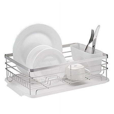 lot 8678 image: Neat-O Stylish Sturdy Stainless Steel Metal Wire Medium Dish Drainer Drying Rack (Stainless Steel Chrome)