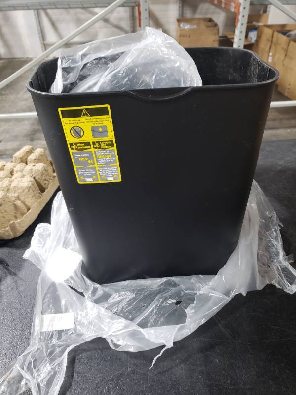 lot 6918 image: Basics 8 Sheet Cross Cut Paper and Credit Card Shredder with 4.1 Gallon Bin, Black