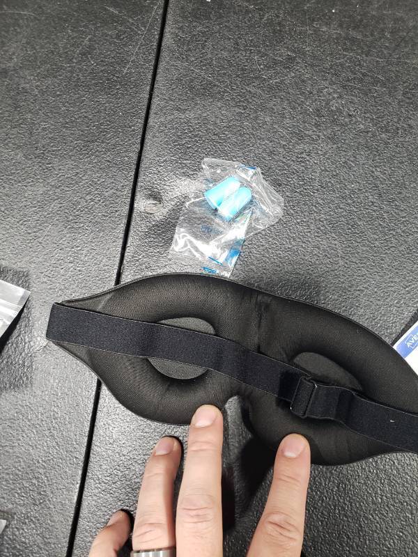 lot 6986 image: Sleep Mask for Men Sleeping Mask Eye Mask Eye Covers for Sleeping Blindfold with Adjustable Strap 3D Contoured Sleep Mask for Travel, Shift Work, Night Masks for Sleeping