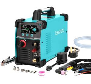 lot 14001 image: bestarc Plasma Cutter, Pilot Arc BTC500DP 7th Generation 50Amps Screen Display Dual Voltage 110220V Digital Plasma Cutting Machine (BTC500DP 7Gen 110220V) Retail $250