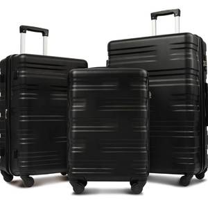 lot 14013 image: Merax Luggage Sets 3 piece Carry on Luggage Suitcase Sets of 3, Hard Case Luggage Sets Clearance Expandable Retail $130
