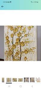 lot 14069 image: Yotree Paintings - 3D Oil Painting on Canvas Abstract Wall Art Wall Decoration Wood Inside Framed Hanging Ready to Hang 24x48 Inch