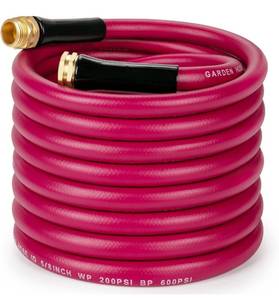 lot 14073 image: WELLUCK Garden Hose 58 in x 50 ft, Heavy Duty Durable Anti Kink Flexible Garden Water Hose for Drinking Water Safe BPA Free, All-weather Lightweight Water Hose for Garden RV Camper Marine