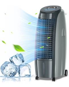 lot 14092 image: Evaporative Cooler, MCBL Air Cooler, 120°Oscillation Swamp Cooler with Remote Control, 24H Timer, 3 Wind Speeds for Outdoor Indoor Use,3.9 Gallon.Portable Evaporative Cooling Fan Retail $119