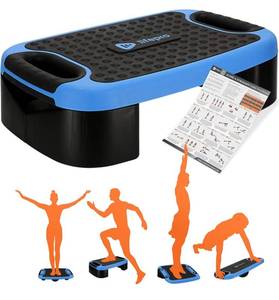 lot 14128 image: Lifepro 4-In-1 Aerobic Step Platform - Adjustable Multifunctional Balance Board, Steppers for Exercise, Stepper Platform - Home Workout Step Up Exercise Step Platform For Balance & Gym Class, Non Slip