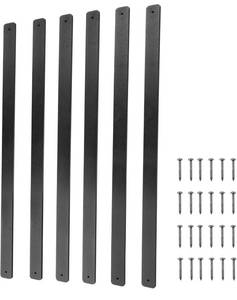 lot 14173 image: TMEE Balusters Aluminum Deck Spindles,76 Pack Black Staircase Baluster with Screws, 29.5Metal Deck Spindles and Stairs Railing, Stylish Deck Railing for Outdoor Stair Deck Porch Retail $170