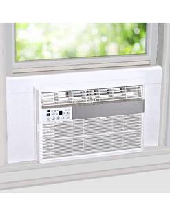 lot 14190 image: Breeze Stop Surround Insulation Side Panels White for Window AC Unit Indoor Air Conditioner Cover for Winter and Summer